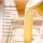 Pretty Farm Girl | Milk + Honey Fragrance Free Handmade Tallow and Goat Milk Soap Bar