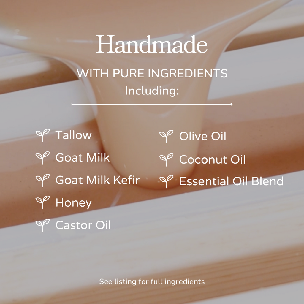 Pretty Farm Girl | Pink Salt + Grapefruit Handmade Tallow & Goat Milk Soap Bar