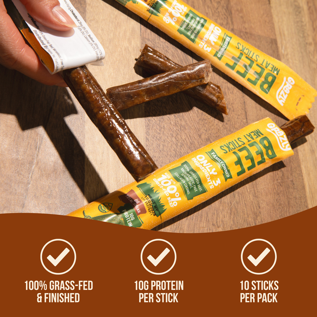Grazly | Plain Beef Meat Sticks