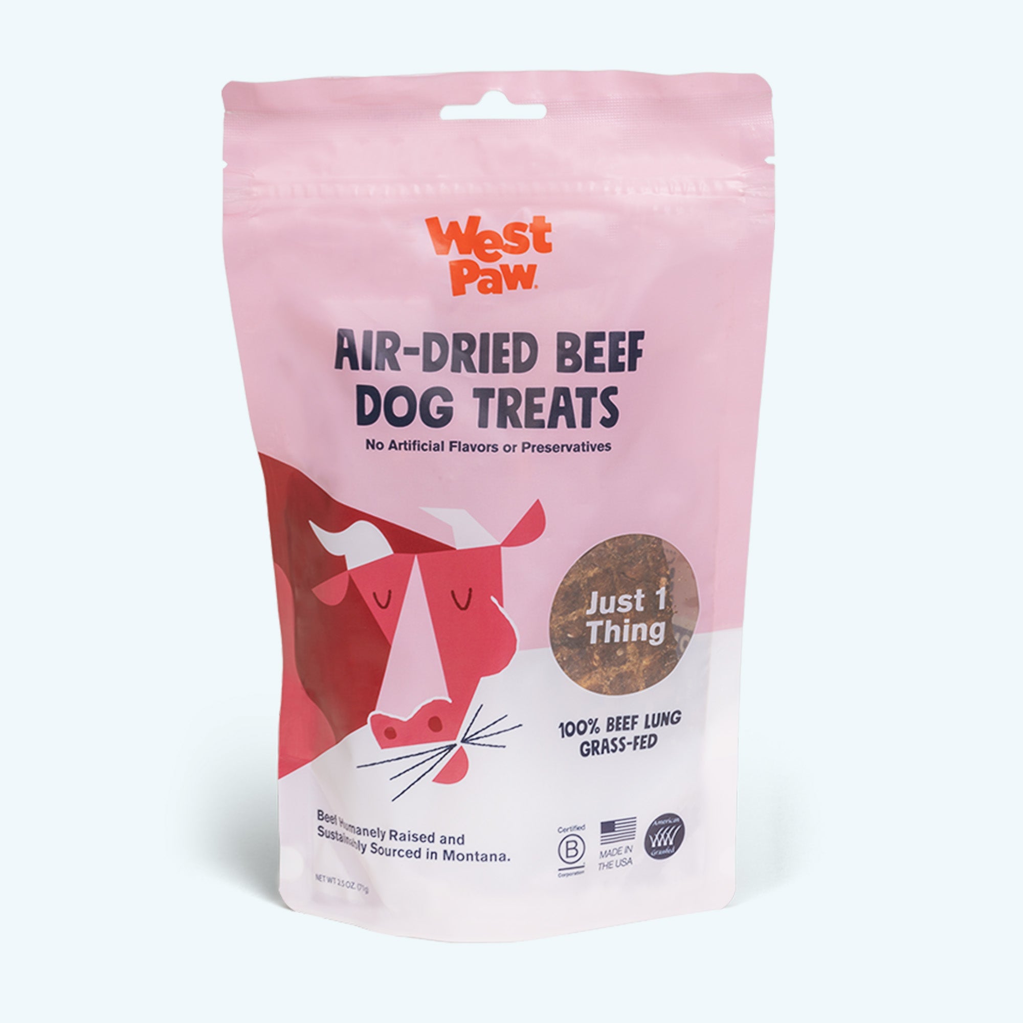 West Paw | Air-Dried Beef Lung Dog Treats