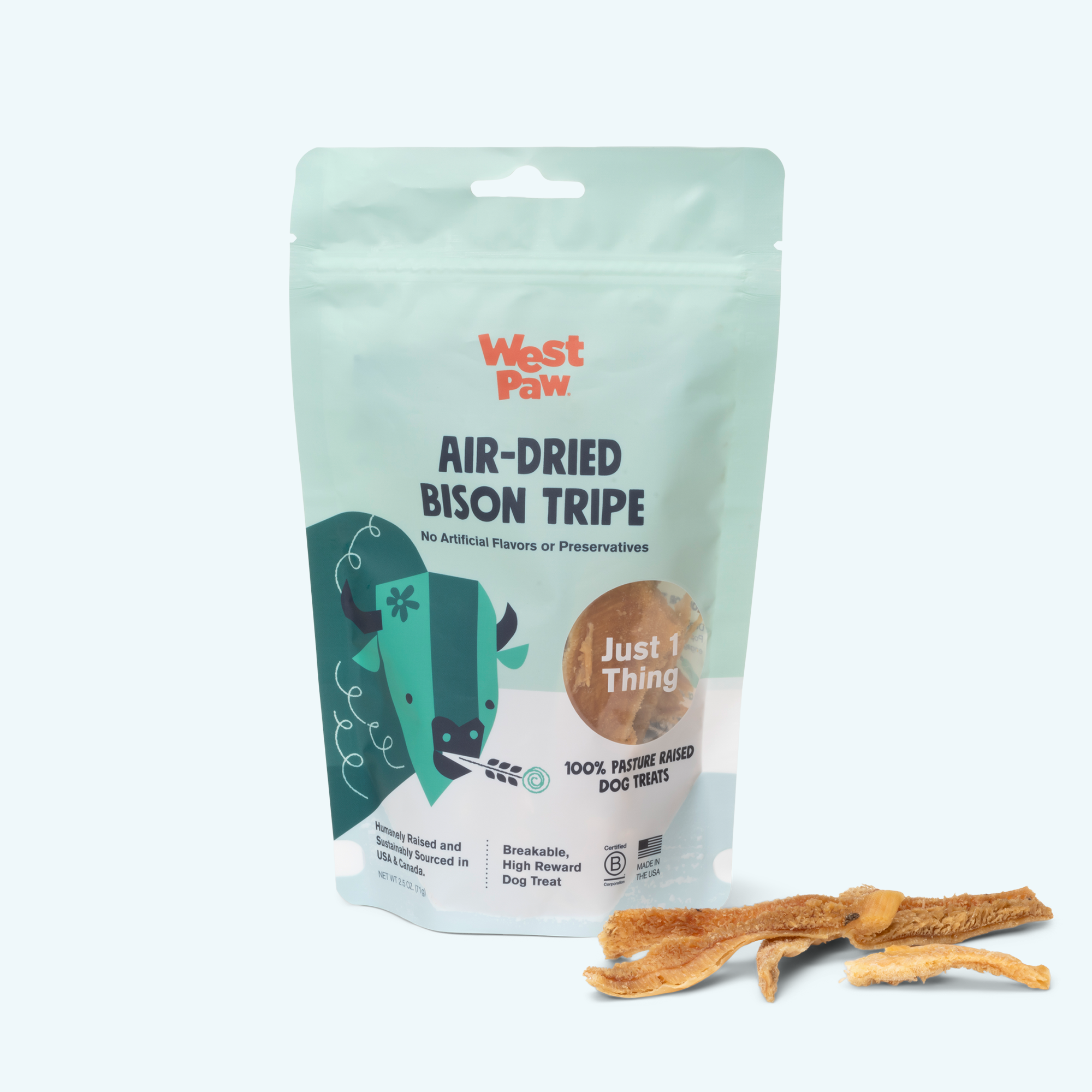 West Paw | Air-Dried Bison Tripe Dog Treats
