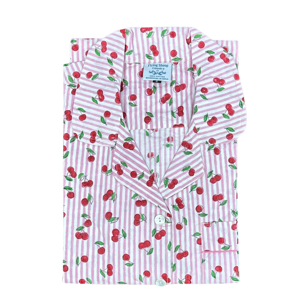 Flying Sheep Country | Cherries Sleep Shirt