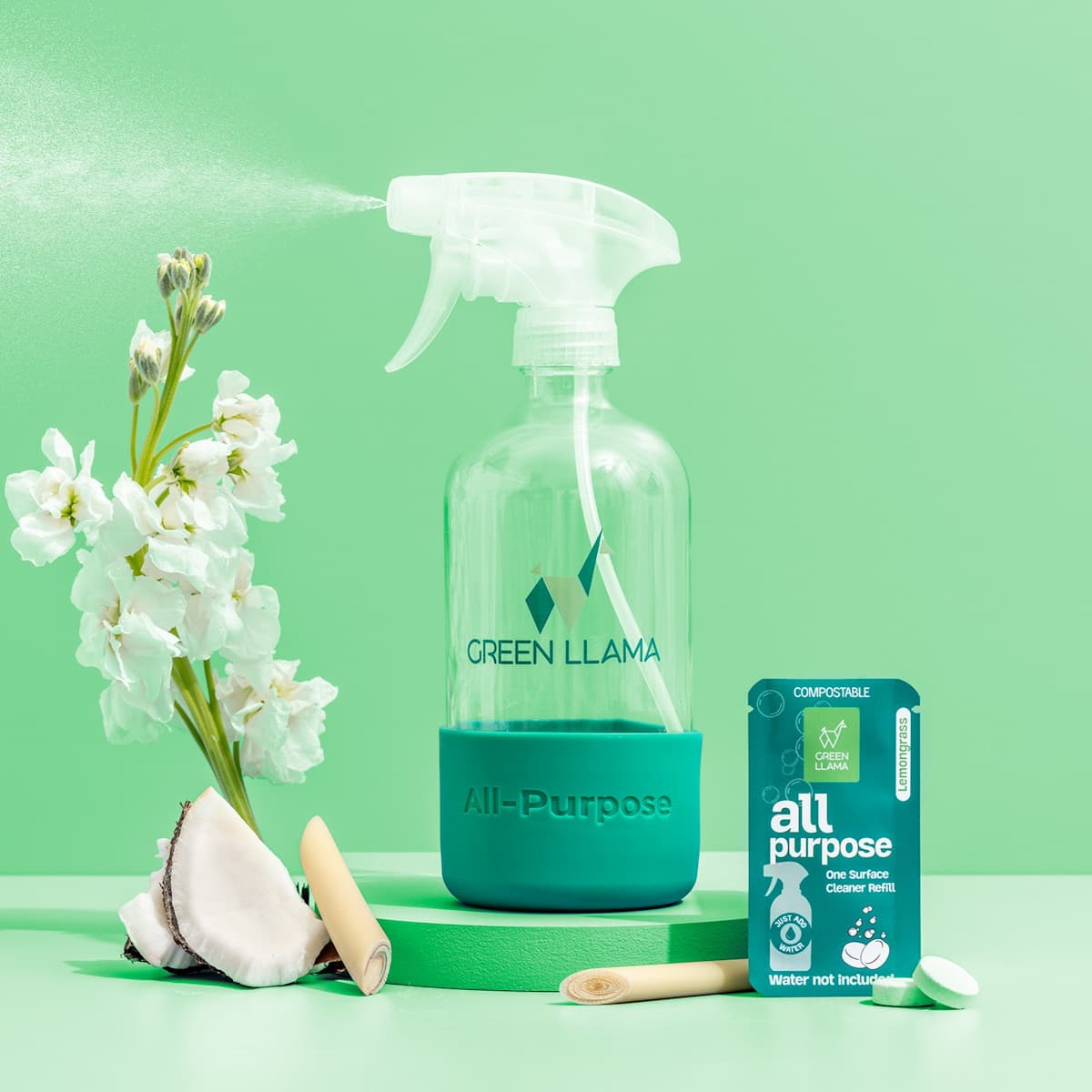 Green Llama | Starter Home Cleaner Kit - Complete 3-in-1 Eco Cleaning Kit