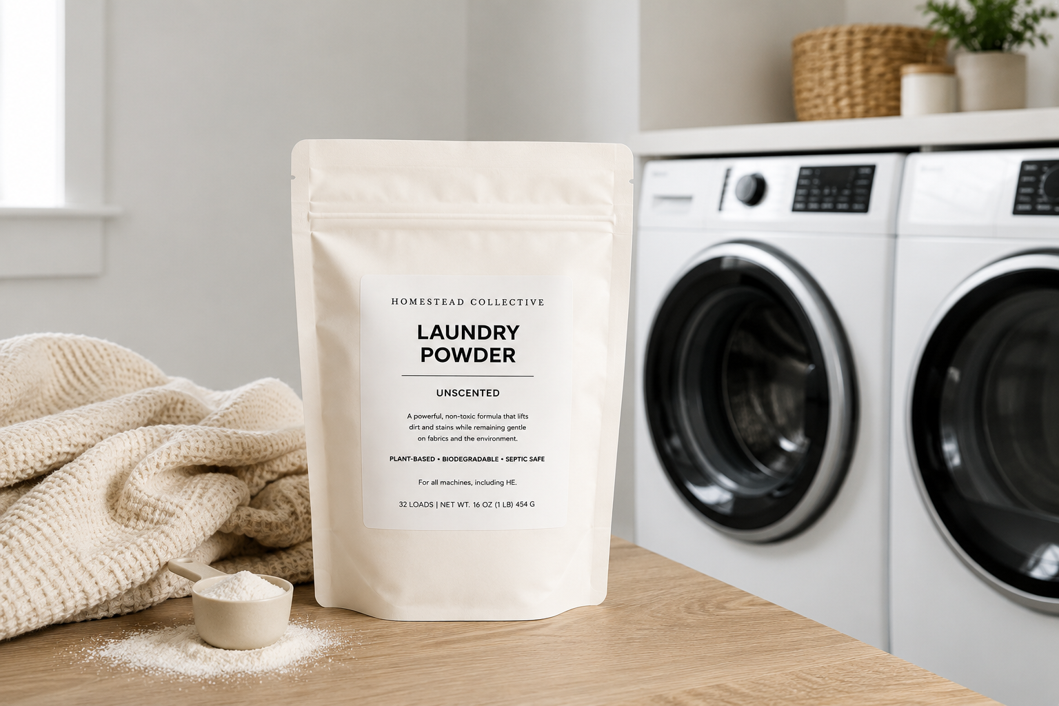 Unscented Laundry Powder