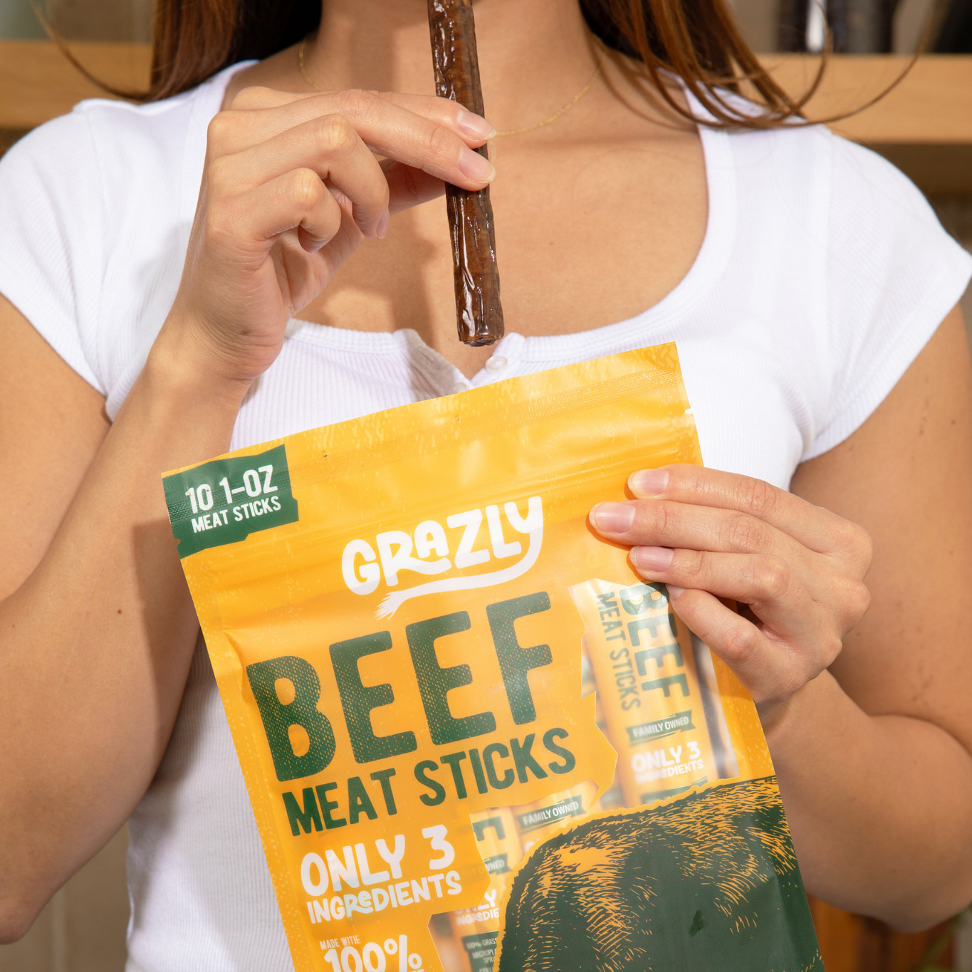 Grazly | Plain Beef Meat Sticks