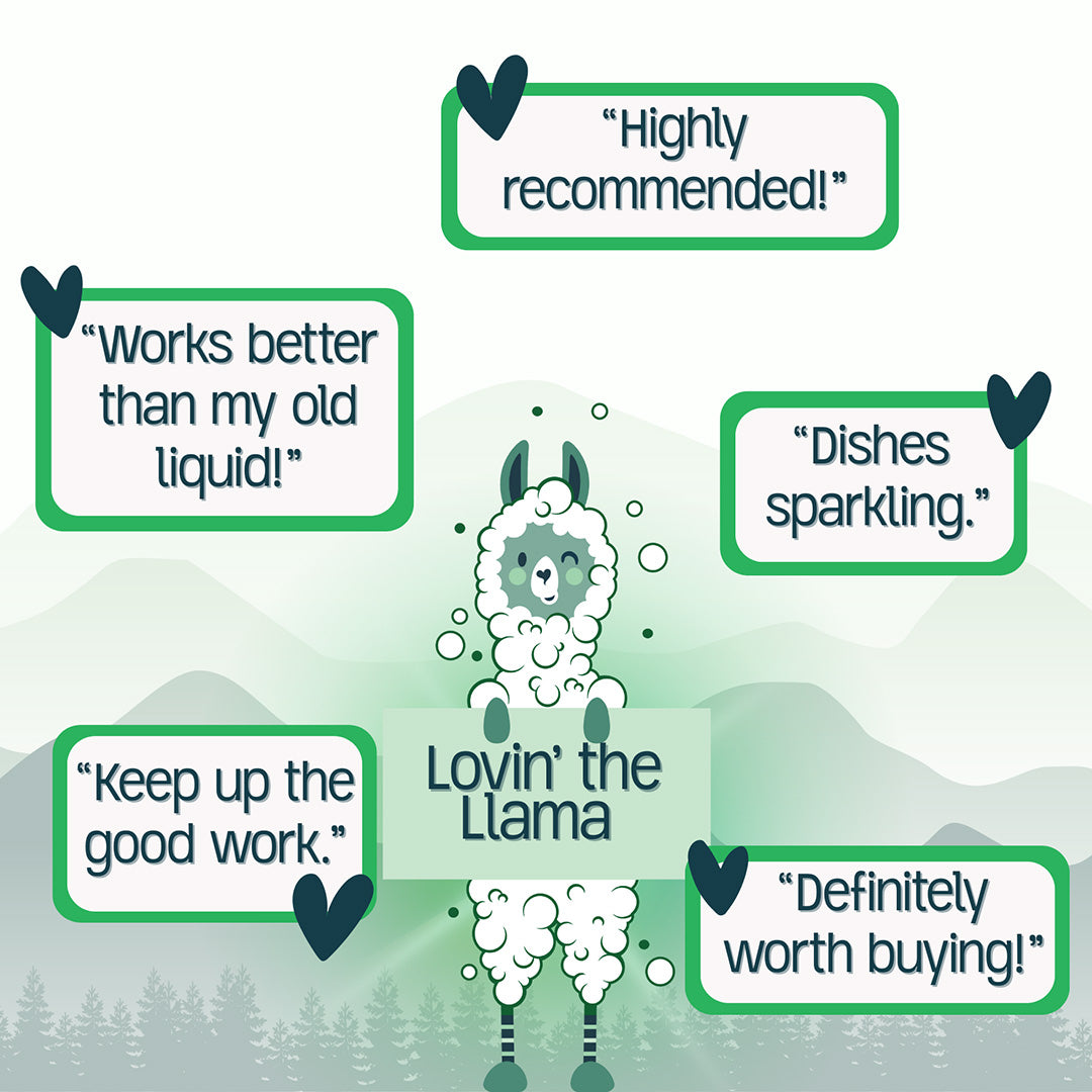 Green Llama | EWG Verified™ & PVA-Free Dishwasher Tabs