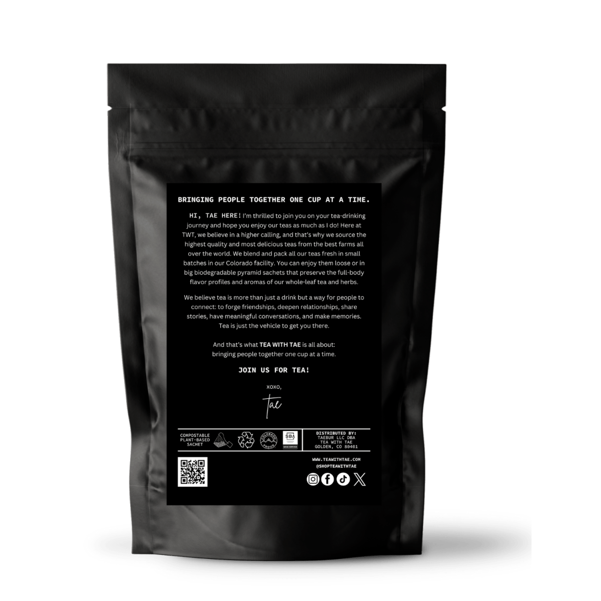 Tea with Tae | Organic Earl Grey Pouch