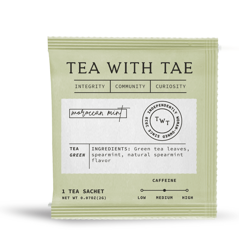 Tea with Tae | Moroccan Mint 50 ct. Overwrap Bag