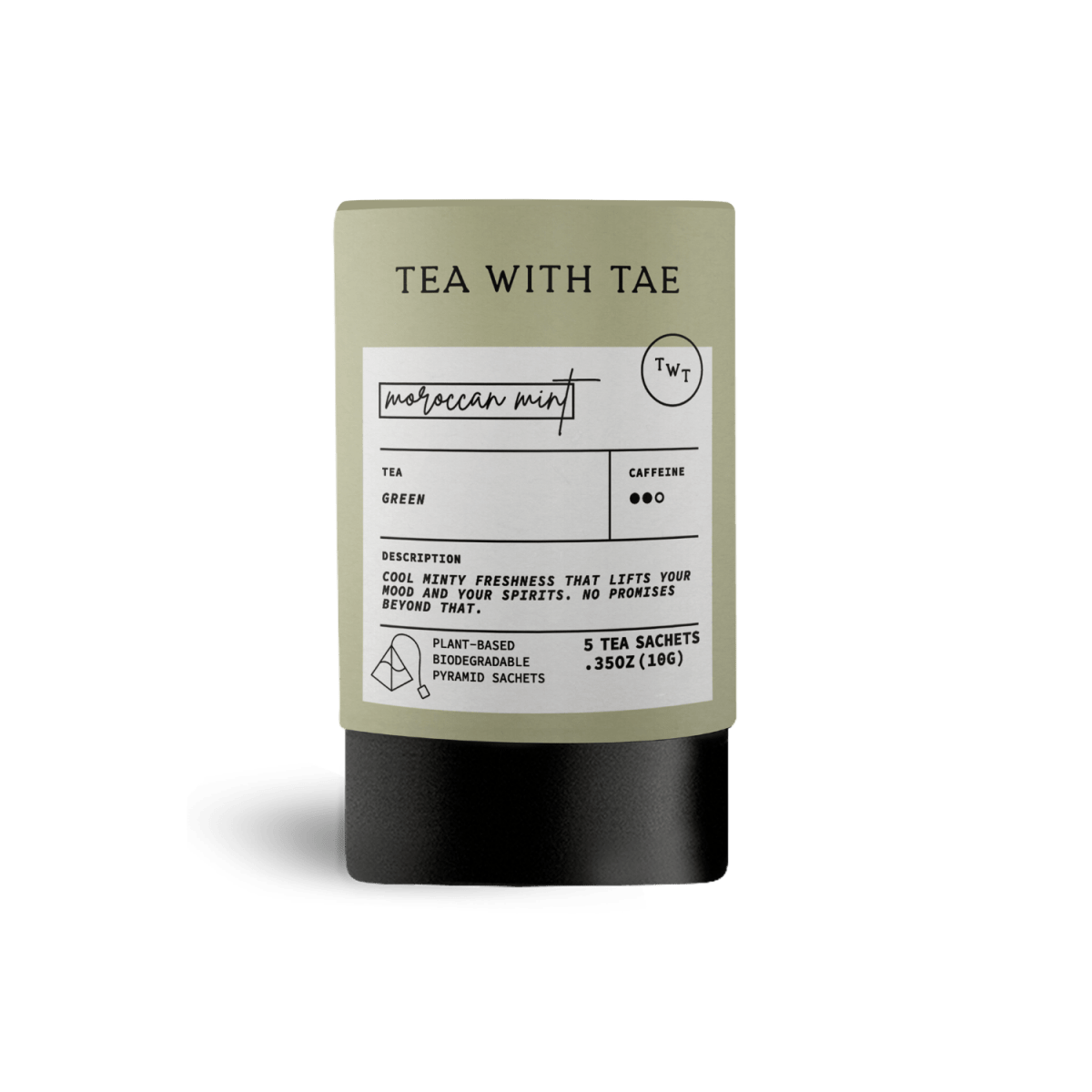 Tea with Tae | Moroccan Mint Mini Tea Tube (5 tea bags)