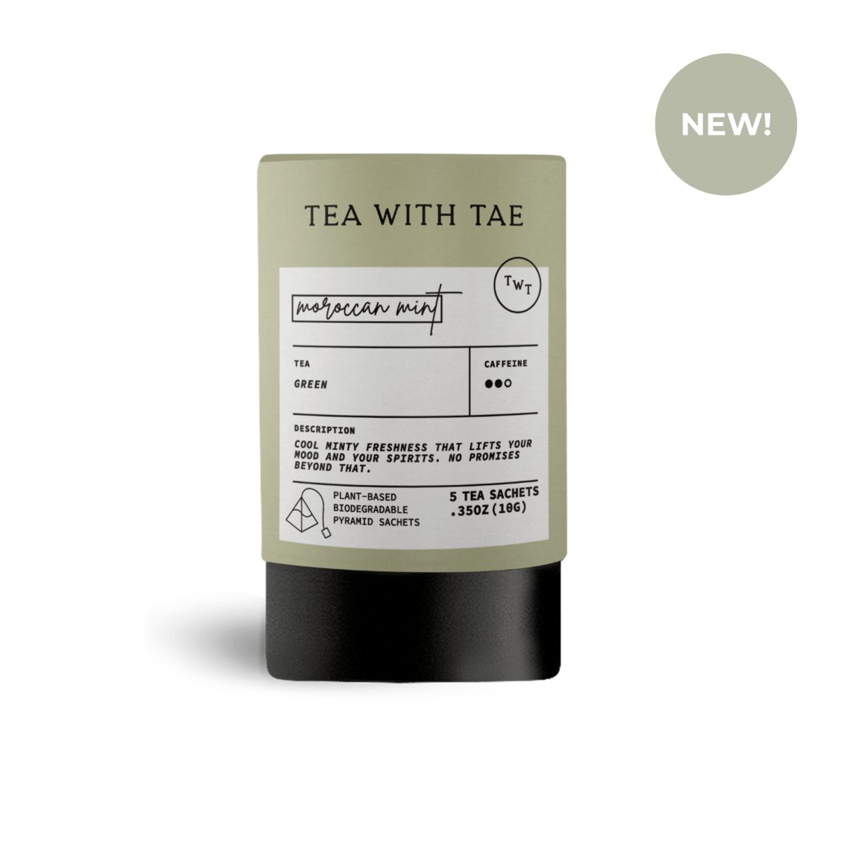 Tea with Tae | Moroccan Mint Mini Tea Tube (5 tea bags)