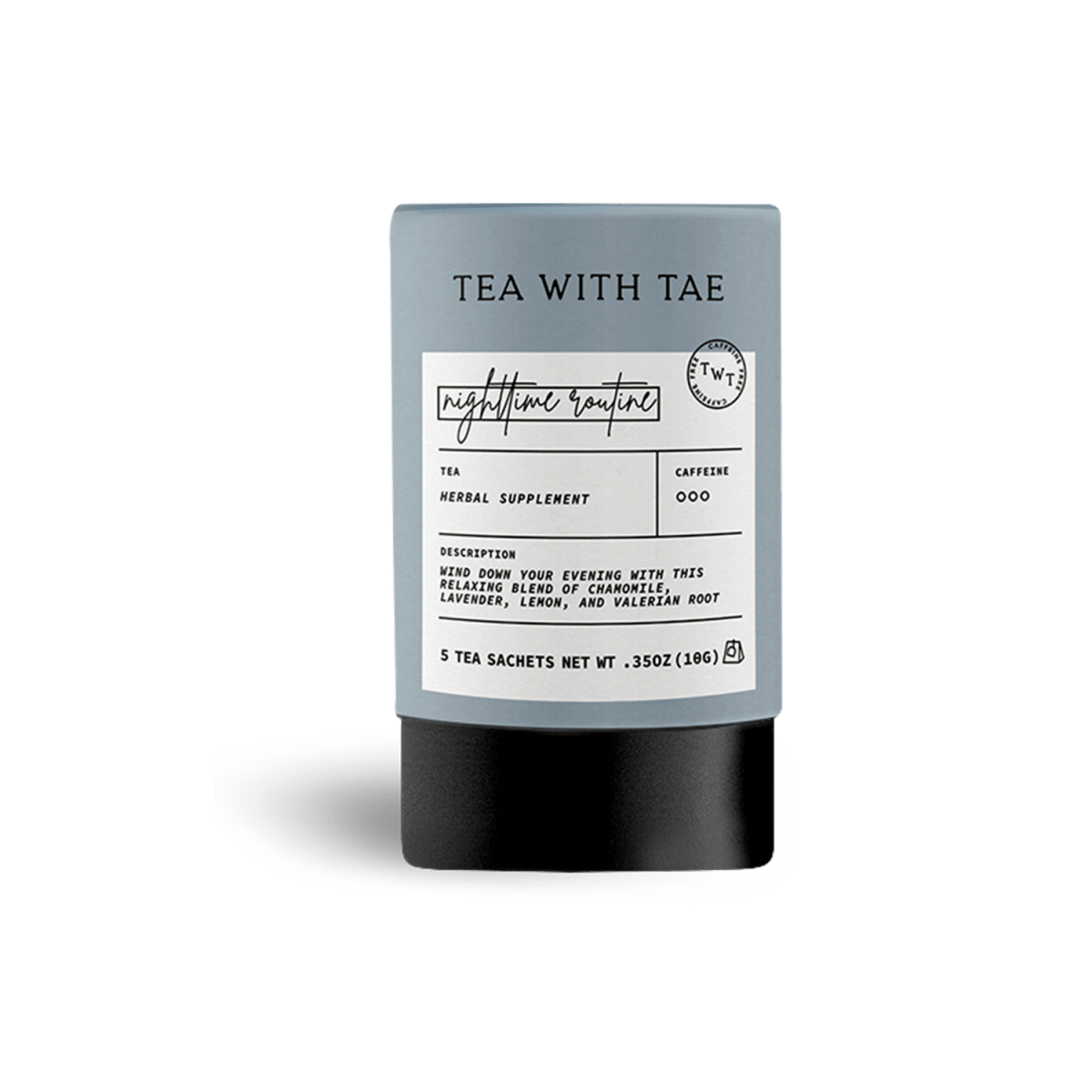 Tea with Tae | Nighttime Routine Mini Tea Tube (5 tea bags)