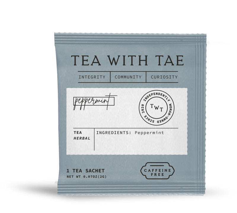 Tea with Tae | Peppermint 50 ct. Overwrap Bag