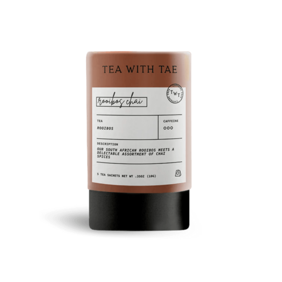 Tea with Tae | Rooibos Chai Mini Tea Tube (5 tea bags)