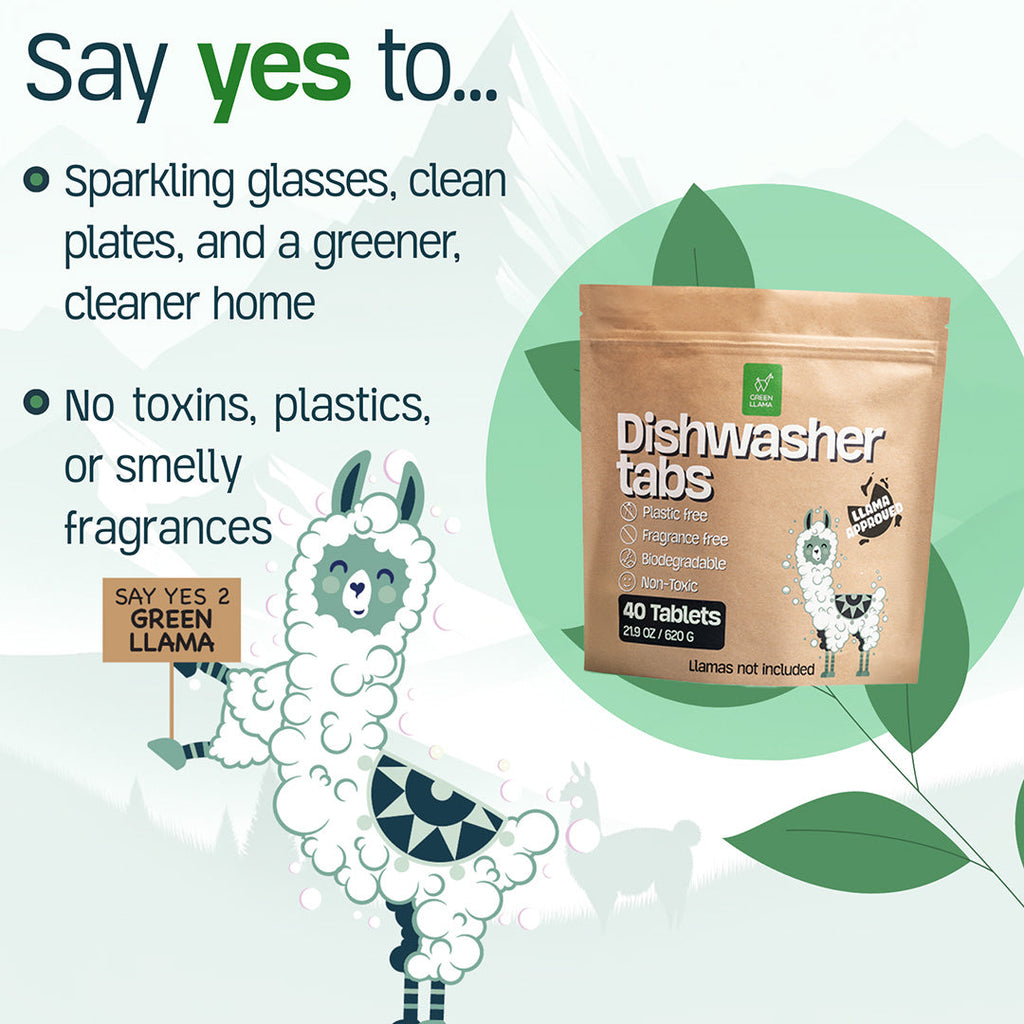 Green Llama | EWG Verified™ & PVA-Free Dishwasher Tabs