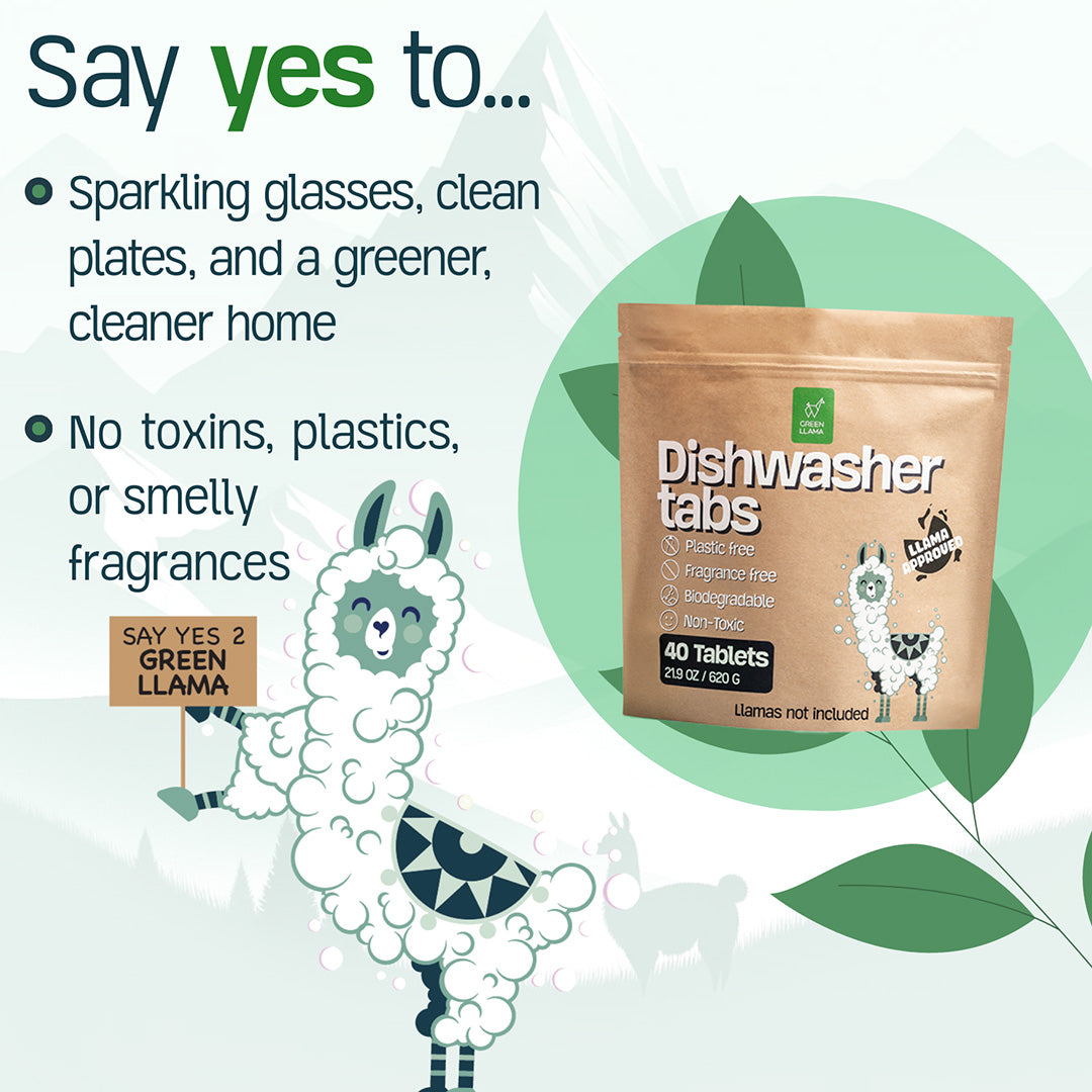 Green Llama | EWG Verified™ & PVA-Free Dishwasher Tabs