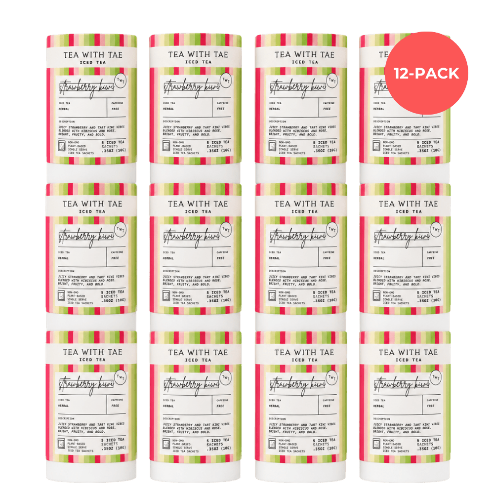 Tea with Tae | Strawberry Kiwi Iced Mini Tea Tube (5 iced sachets)