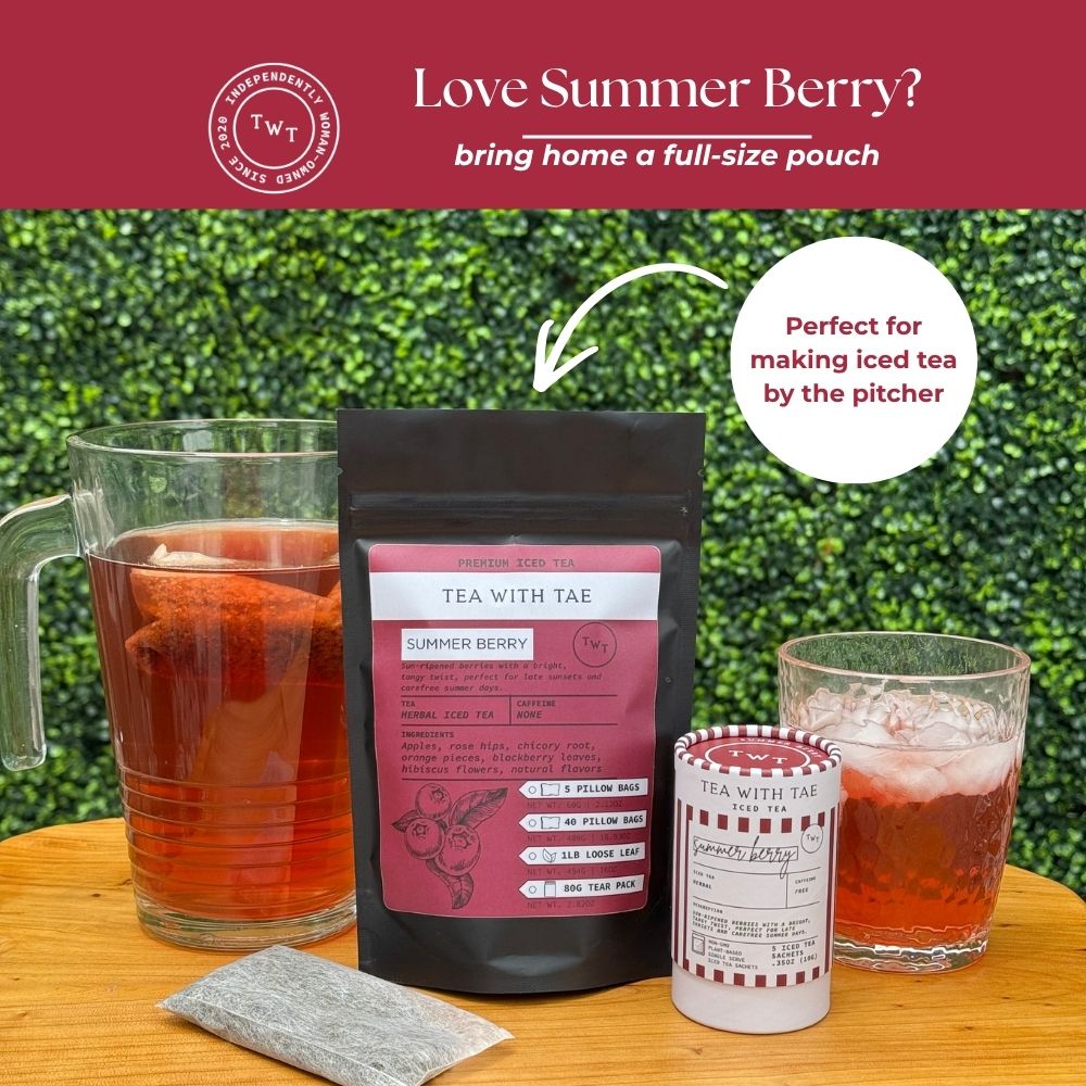 Tea with Tae | Summer Berry Iced Mini Tea Tube (5 iced sachets)