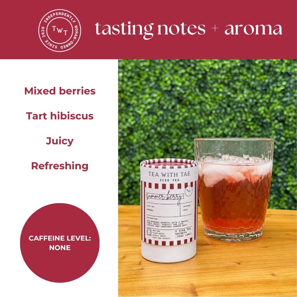 Tea with Tae | Summer Berry Iced Mini Tea Tube (5 iced sachets)