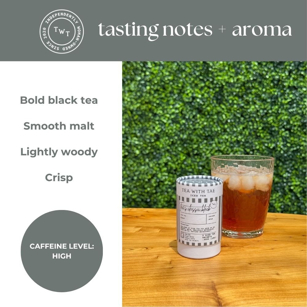 Tea with Tae | Tae's Classic Black Iced Mini Tea Tubes (5 iced sachets)