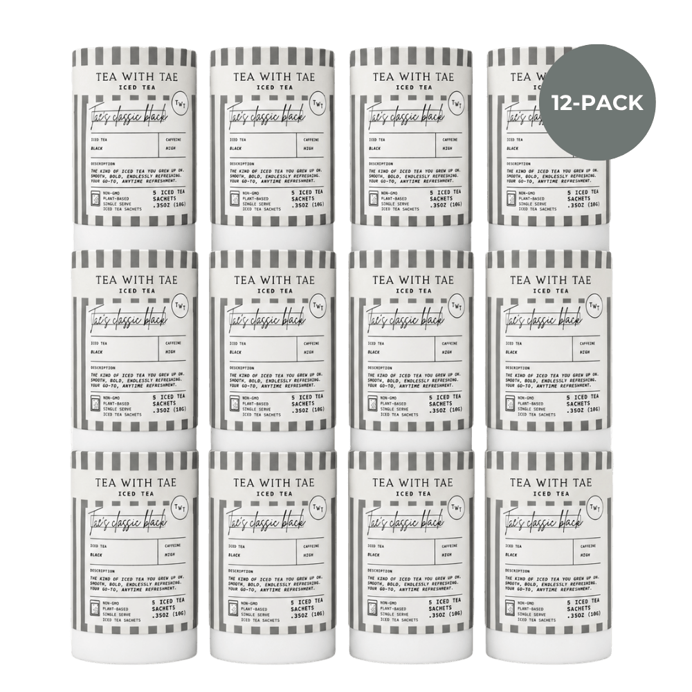 Tea with Tae | Tae's Classic Black Iced Mini Tea Tubes (5 iced sachets)