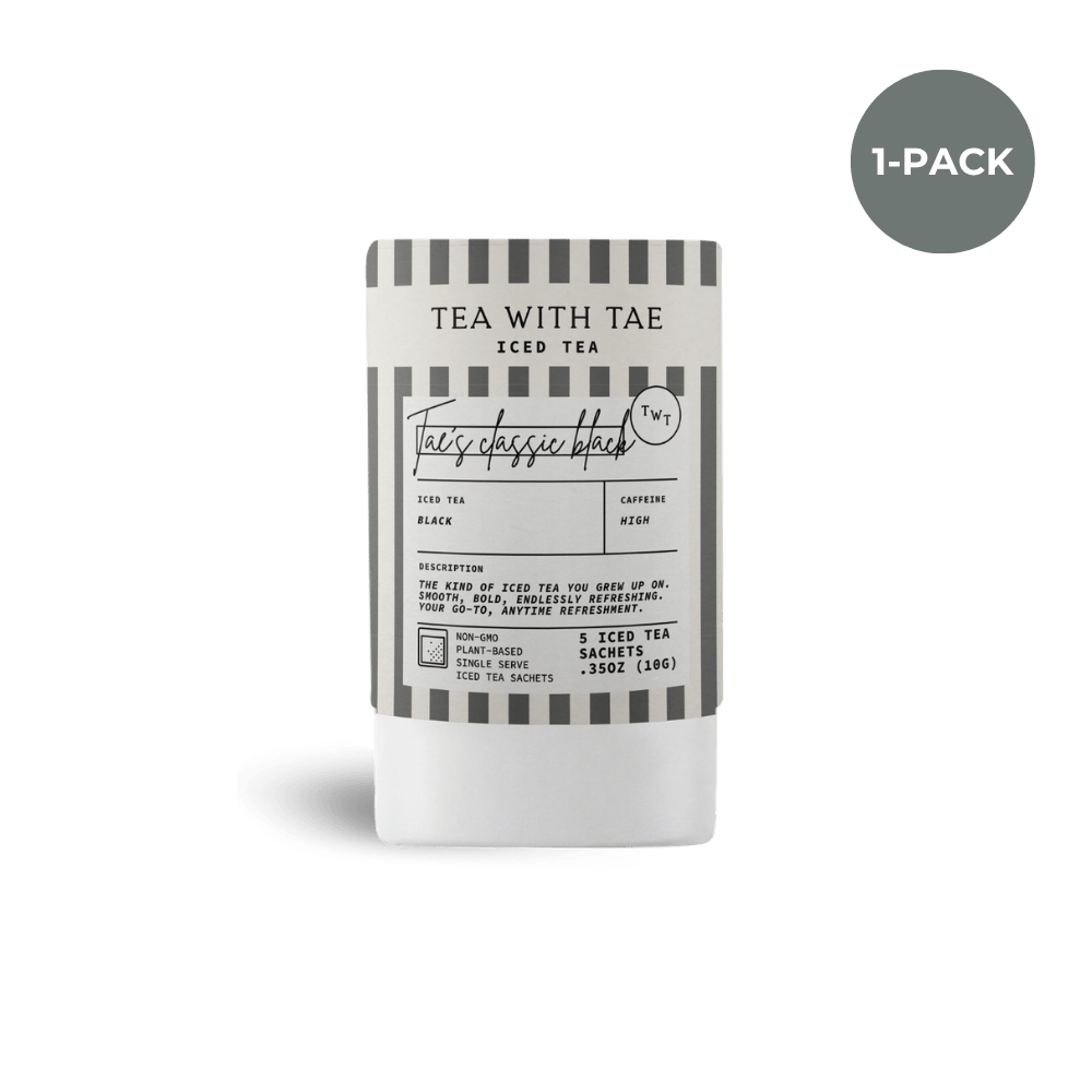 Tea with Tae | Tae's Classic Black Iced Mini Tea Tubes (5 iced sachets)