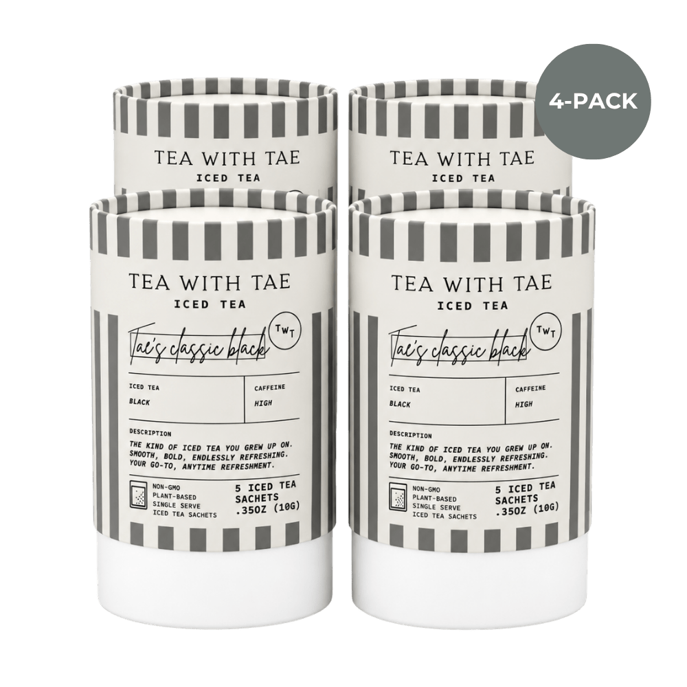 Tea with Tae | Tae's Classic Black Iced Mini Tea Tubes (5 iced sachets)