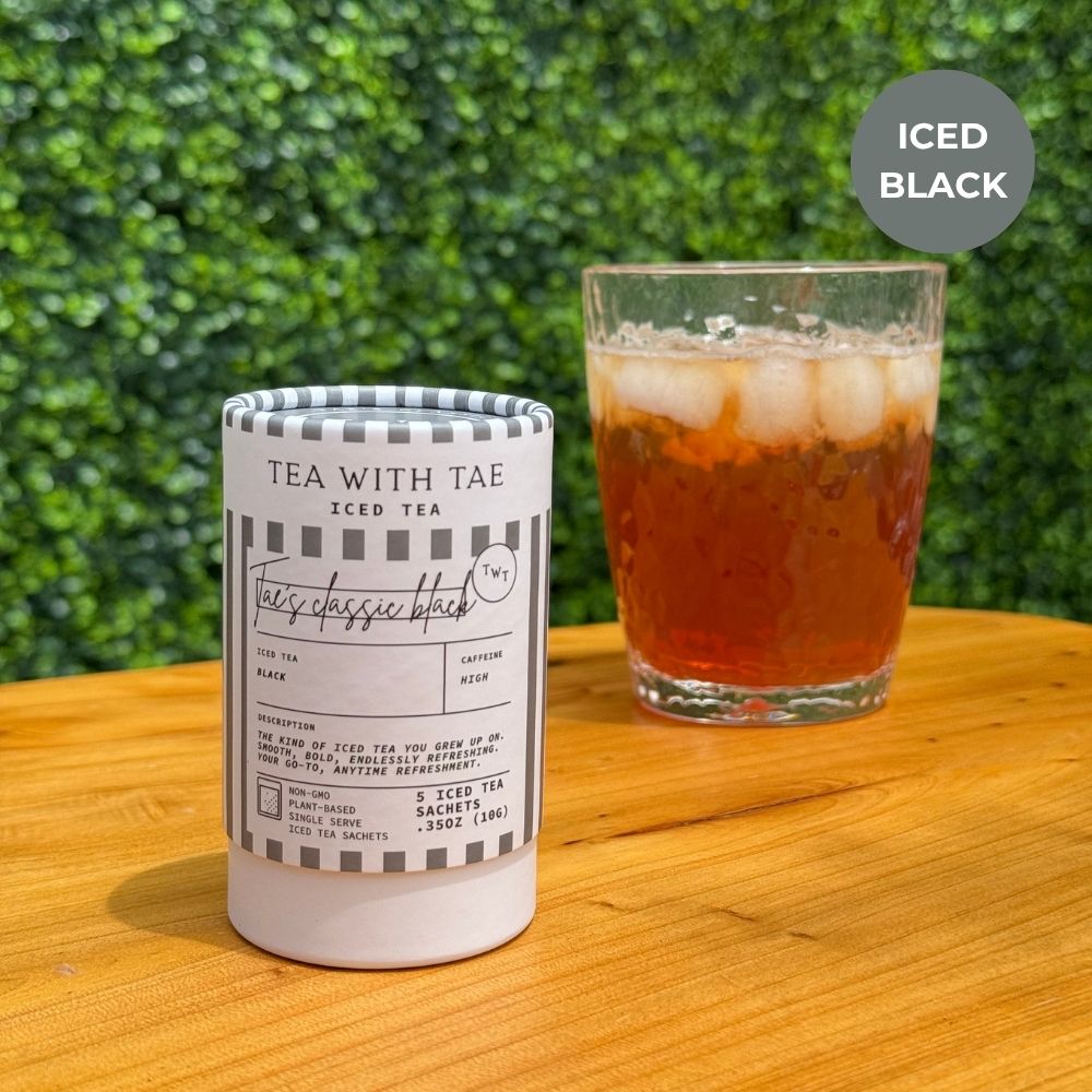 Tea with Tae | Tae's Classic Black Iced Mini Tea Tubes (5 iced sachets)