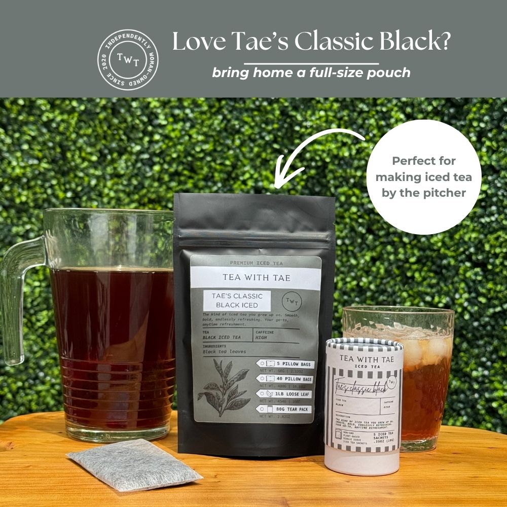 Tea with Tae | Tae's Classic Black Iced Mini Tea Tubes (5 iced sachets)