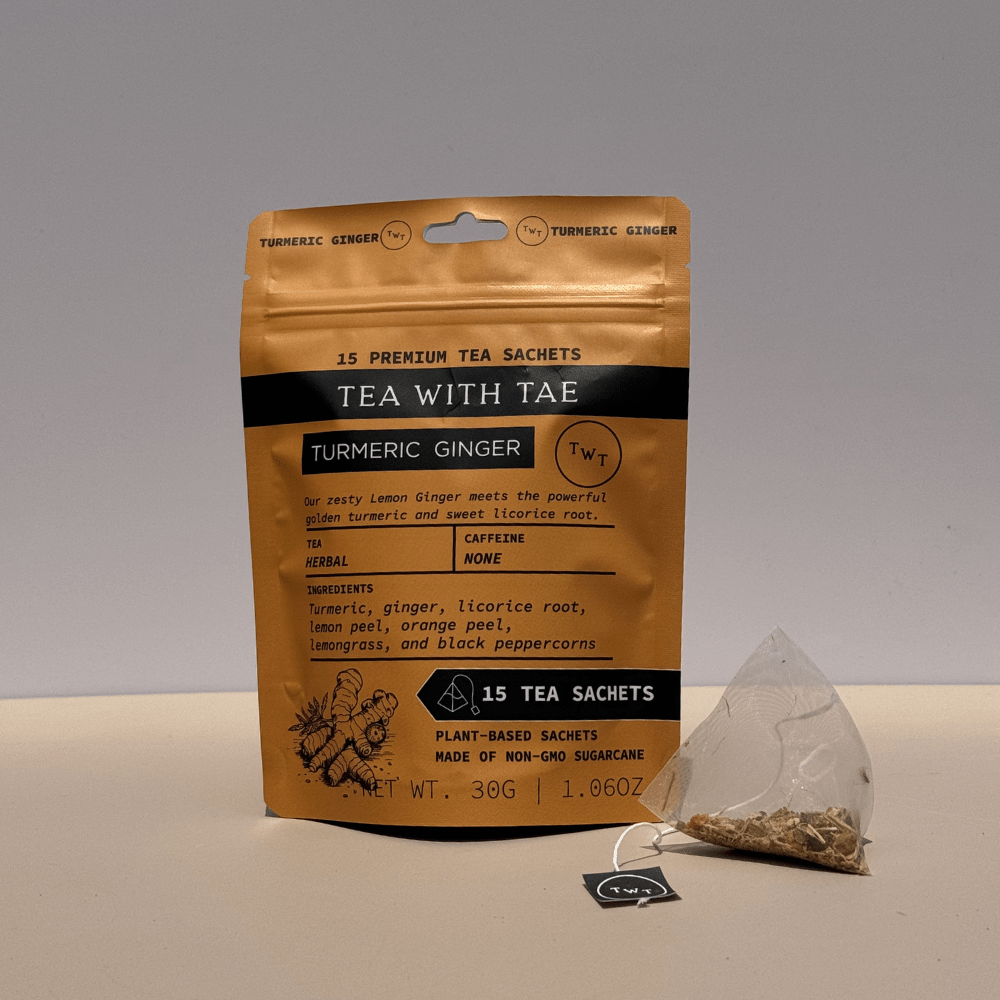 Tea with Tae | Turmeric Ginger Hot Tea  Pouch