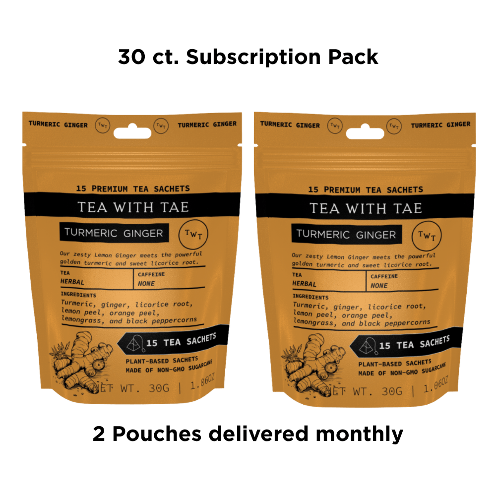 Tea with Tae | Turmeric Ginger Hot Tea  Pouch