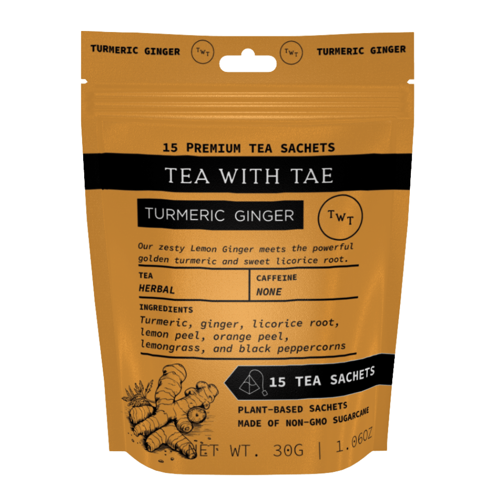 Tea with Tae | Turmeric Ginger Hot Tea  Pouch