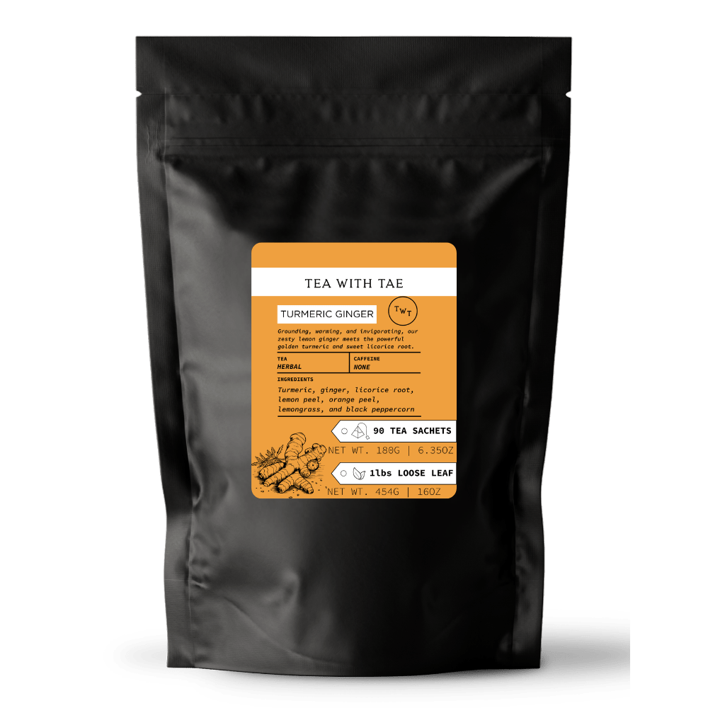 Tea with Tae | Turmeric Ginger Hot Tea  Pouch